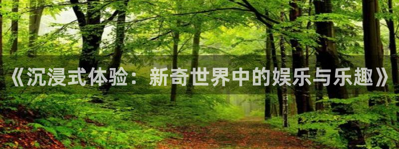 万向娱乐app：《沉浸式体验：新奇世界中的娱乐与乐趣》